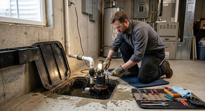 Sump Pump Relocation in Framingham, MA