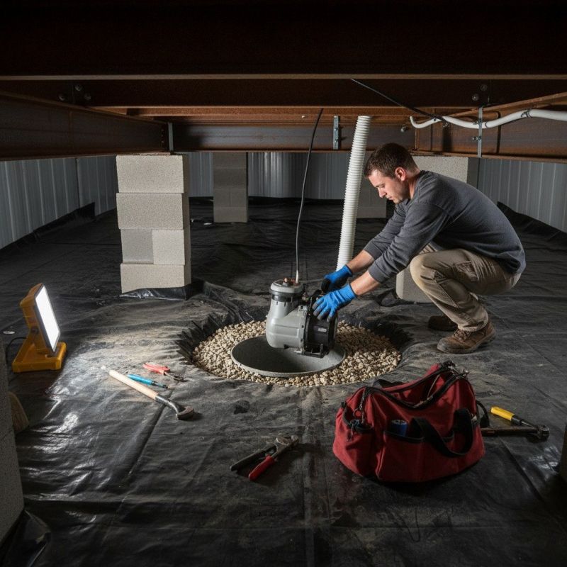 Basement Drainage Installation in Montgomery, AL