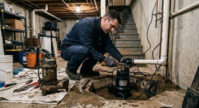Basement Sump Pump Service in Des Moines, IA