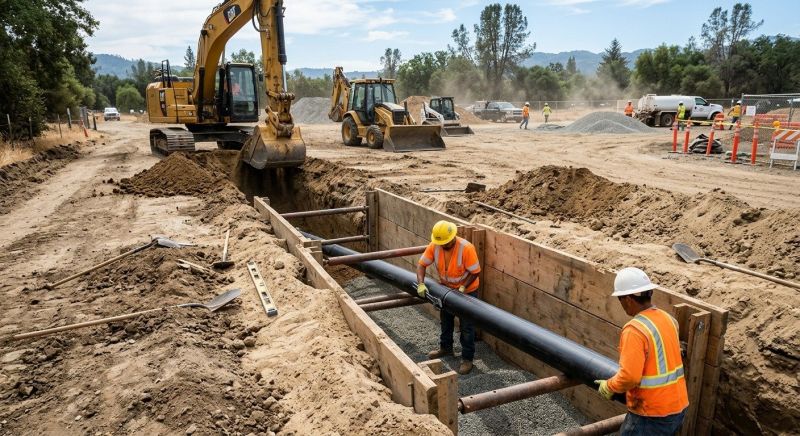 Electrical Line Trenching in Houston, TX