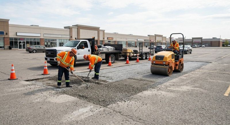 Parking Lot Gravel Repair in Park City, UT